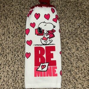 Snoopy Valentine's Hanging Towel